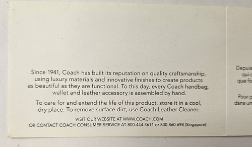 Coach Wallet Clutch Style 8" X 4" Snap Shut 5 Compartments Zipper - Picture 9 of 9