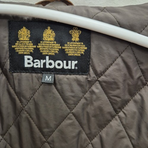 Barbour A2040 Cowen Commando Soft Suede Leather Brown Utility Jacket Size Medium - Picture 9 of 11