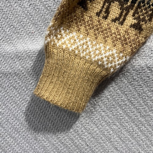 Suéter De Colección Peruano Tinoco Para Hombres S Marrón 100% Alpaca Estampado Geométrico Chevron - Imagen 12 de 15