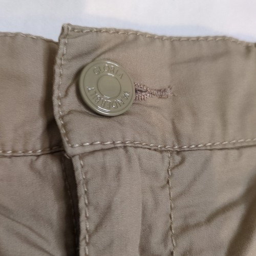 Gloria Vanderbilt pantaloncino kaki taglia 10P beige gonna corta tasche - Foto 2 di 11