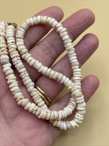 Hawaiian Genuine Puka Shell Necklace 16” Boho Surfer Authentic - Picture 6 of 6
