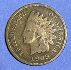 1909 Indian Head Cent Penny 116-Year-Old Penny Z2