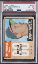 1968 TOPPS AS #365 BROOKS ROBINSON PSA 4