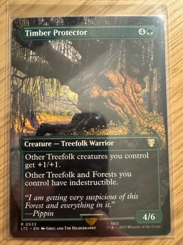 Timber Protector Borderless MTG Der Herr der Ringe Magic NM Non Foil