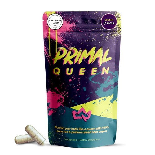 Primal Queen Integratore Equilibrio Ormonale Organo Manzo Alimentato con Erba per Donna 60 Capsule - Foto 10 di 12