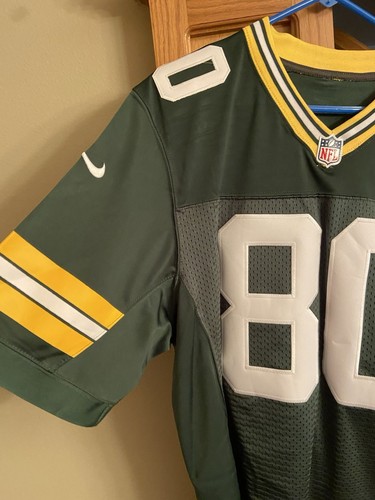 Green Bay Packers DONALD DRIVER #80 Football Jersey Adult Size 44 NIKE On Field - Picture 2 of 14