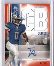 Terrion Arnold #02/25 Red Auto 2024 Signature Class
