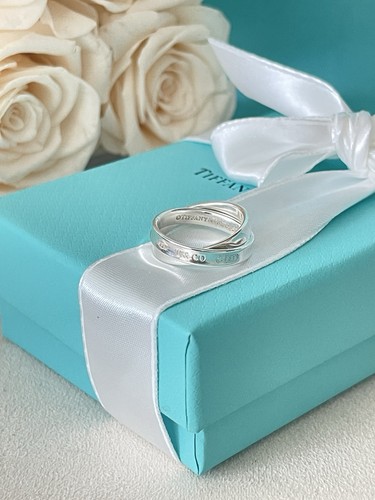 Tiffany 1837 Interlocking Circles Ring in Sterling Silver size 5.5 NEW $575 - Picture 5 of 12