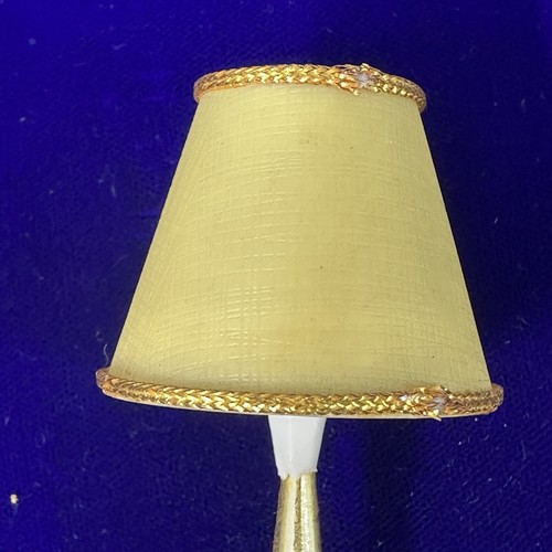 Vintage Dollhouse Miniature House Floor Lamp With Shade 5" - Picture 3 of 11