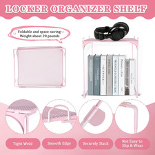 16 Pcs Pink Locker Accessories for Girls Organizer Decorations with Shelf Rug