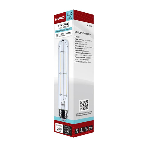 5 Watt T9 LED - Medium Base - Clear - 4000K CCT - 120 Volt - 6-Pack - Picture 7 of 9