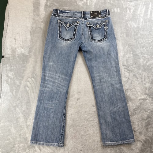 Miss Me Women’s Size 32 Bootcut Jeans Thick Stitch Bling Medium Wash JES014E2R - Picture 11 of 11