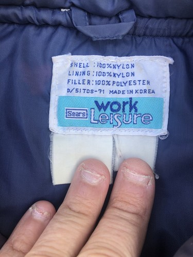 Vintage Sears Work Leisure Gorpcore 70s Sun Faded Puffer Vest - Picture 7 of 19