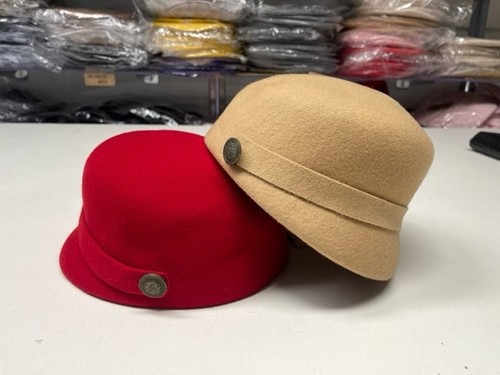 Women Lady 100% Wool Felt Hat Adjustable Size - Picture 9 of 12