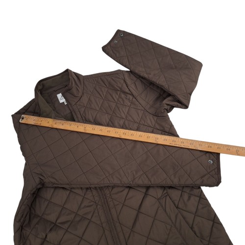 Peter Millar Chesapeake Quilted Jacket Mens Medium Brown Full Zip Diamond Field - Picture 19 of 20