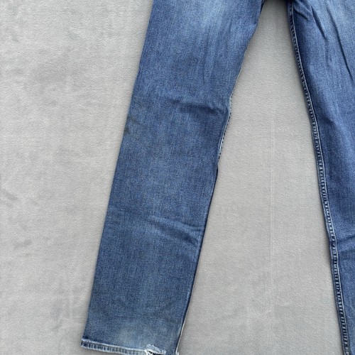 Pantalones de mezclilla Hollister para hombre 29X32 azul clásico recto épico flexible elástico oscuro - Imagen 17 de 20