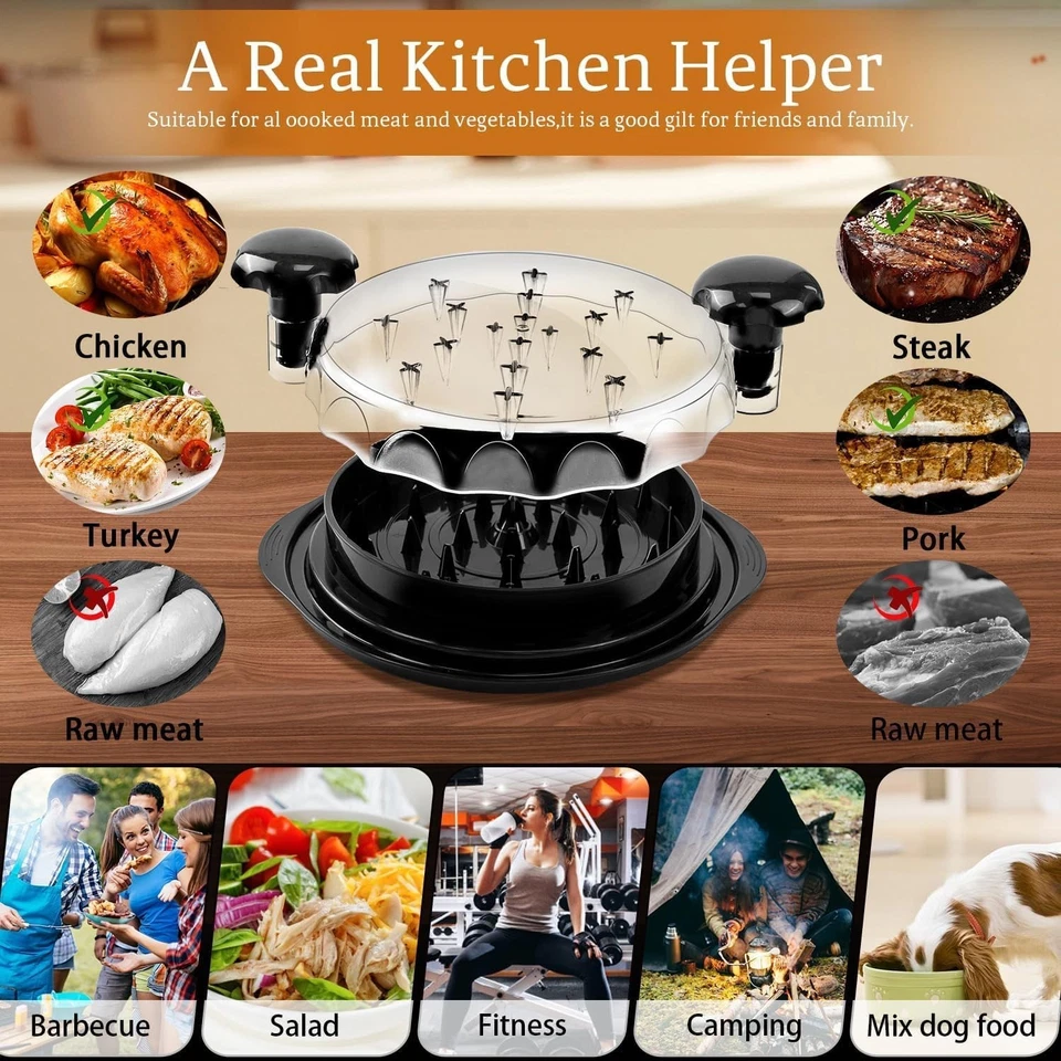 Herramienta trituradora de pechuga de pollo grande, trituradora de carne de pollo multifuncional para el hogar Foto 4 de 4