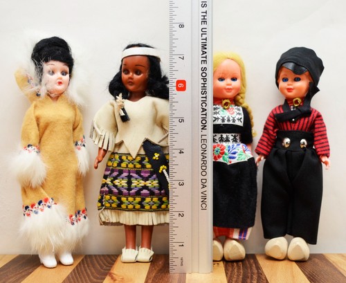 Vintage International kleine Puppen - 4 Stück - Holländer - Eskimo - Indianer - Bild 10 von 13