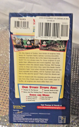 Steamies vs. Diesels & Other Thomas Adventures VHS 2004 NEW 74043 - Picture 2 of 4
