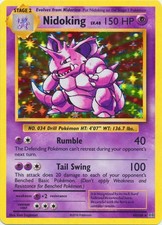 Nidoking - 45/108 - Holo Rare LP, English Pokemon Evolutions
