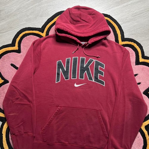Nike Sportswear Embroidered Center Swoosh Logo Pullover Hoodie Gr. 2XL Burgundy - Bild 2 von 6
