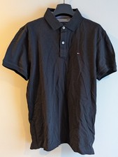 NWT Tommy Hilfiger Men's Short Sleeve Cotton Polo Shirt Black Medium