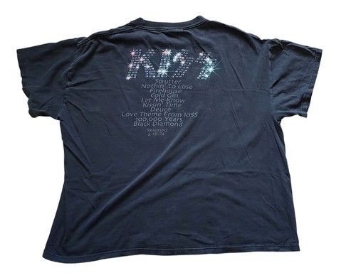 Vintage 2001 Kiss Winterland Double Sided Album T-Shirt XL Tennessee River Y2K - Bild 2 von 7