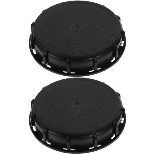 Set of 2 Ton Barrel Large Cover Ibc Tonne Drum Plastic Rain Tank