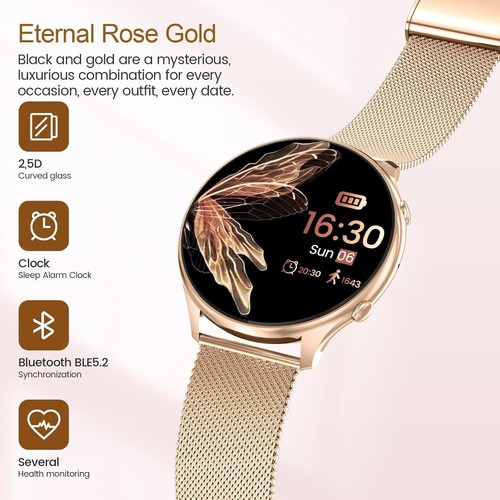 Smartwatch Donna, Fitness Tracker con Contapassi, Sonno,... - Foto 2 di 7