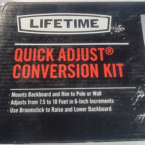 Lifetime 1044 Quick Adjust Conversion Kit for Basketball Hoops Mount Bracket - Picture 3 of 4