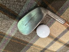 Antique Vintage Hickory Golf, Wright Ditson Smooth Face Niblick, Ready to Play