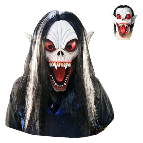 Halloween Scarry Full head Mask Spiderman Old Man Clown Cosplay Masks Props - Picture 19 of 37