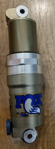 Unidad de suspensión trasera Fox Alps 4R en dorado metálico/aluminio pulido/azul USADA - Imagen 8 de 11