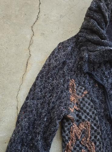 Vintage Y2k 90s Radzoli Boho Grunge Earthy Whimigoth Submersive Cardigan L - Bild 4 von 4