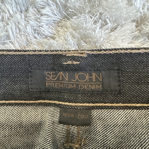 Vintage Sean John Denim Jeans Men’s Size 38x30 Embroidered Baggy Y2K 90’s - Picture 5 of 6