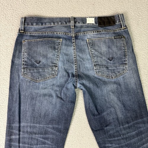 Hudson Blake Jeans Mens 34x31 Blue Slim Straight Denim Stretch Casual Pants Read - Picture 8 of 22