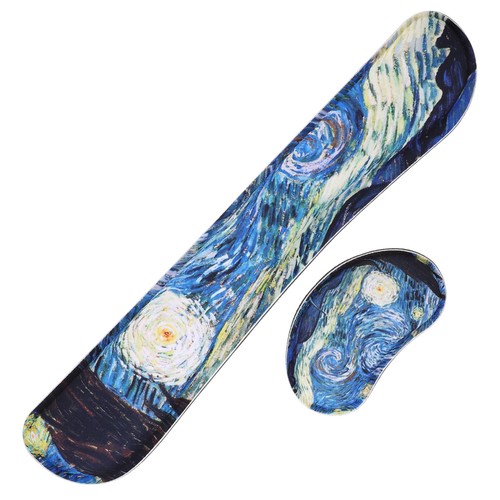 2pcs Memory Cushion Wrist Support Mouse Pad Computer Laptop Wrist Keyboard Pad - 第 9/10 張圖片