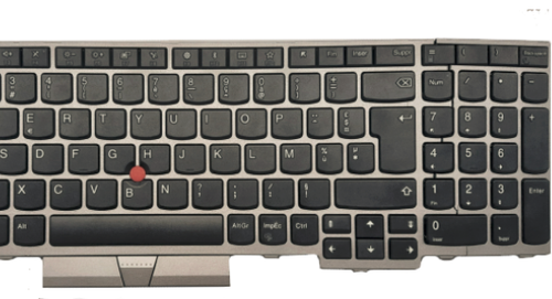 FRENCH AZERTY KEYBOARD LENOVO THINKPAD T590 E580 L580 E590 P52 P72 - Picture 2 of 2