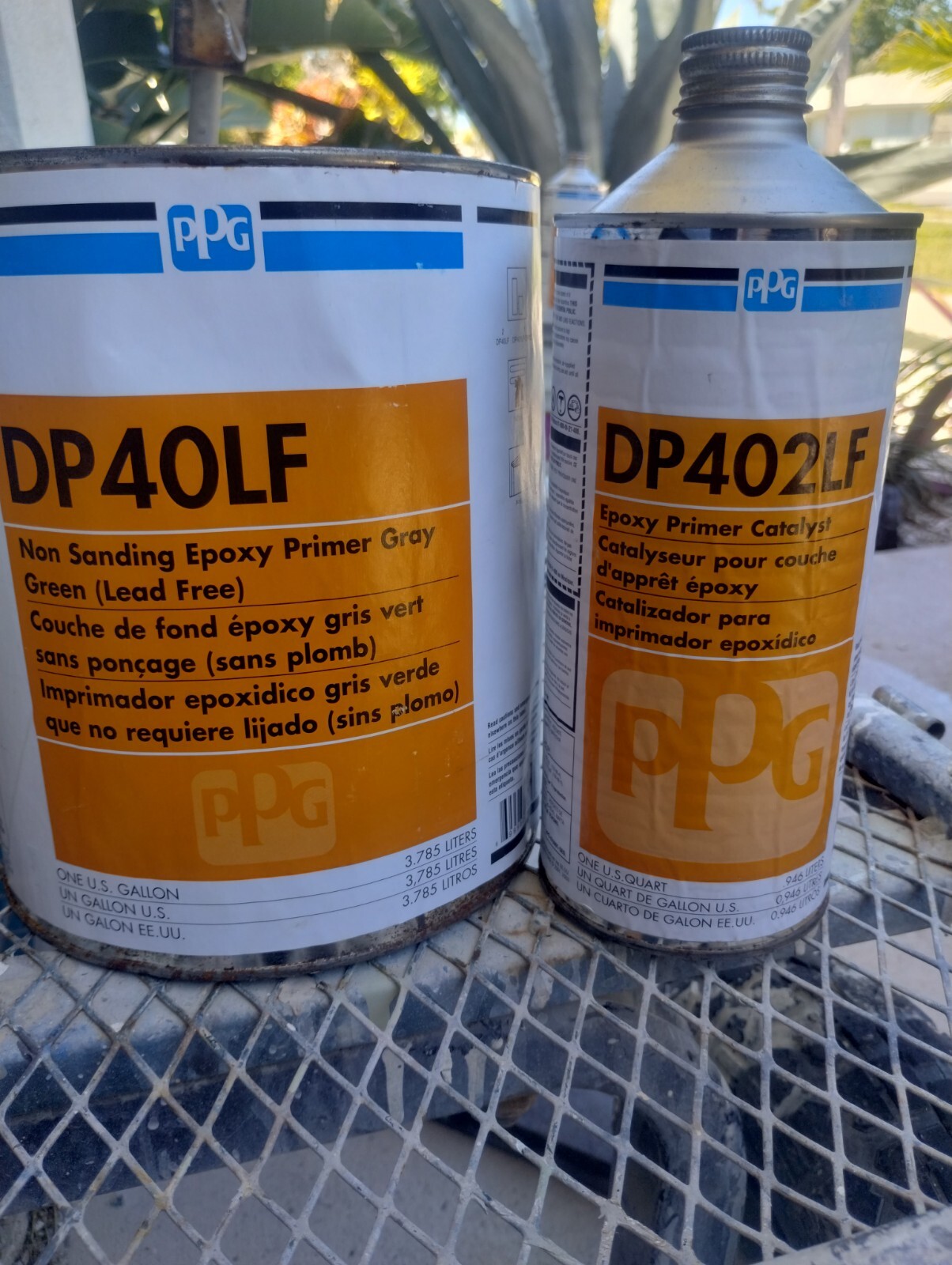 PPG D40LF Non Sanding Epoxy Primer Grey Green Gallon And Quart DP402LF
