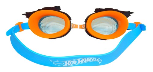 HOT WHEELS Anti-Fog Swim Goggles w/ Hard Case Super-Soft Watertight Seal NWT $20 - Picture 2 of 3