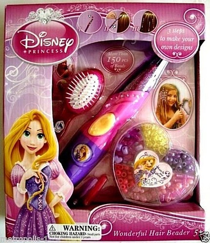 MARAVILLOSO JUEGO DE CUENTAS PARA EL CABELLO DISNEY PRINCESS, CON UNIDAD DE CUENTAS, CUENTAS, CEPILLO, CLIPS, NUEVO - Imagen 2 de 7