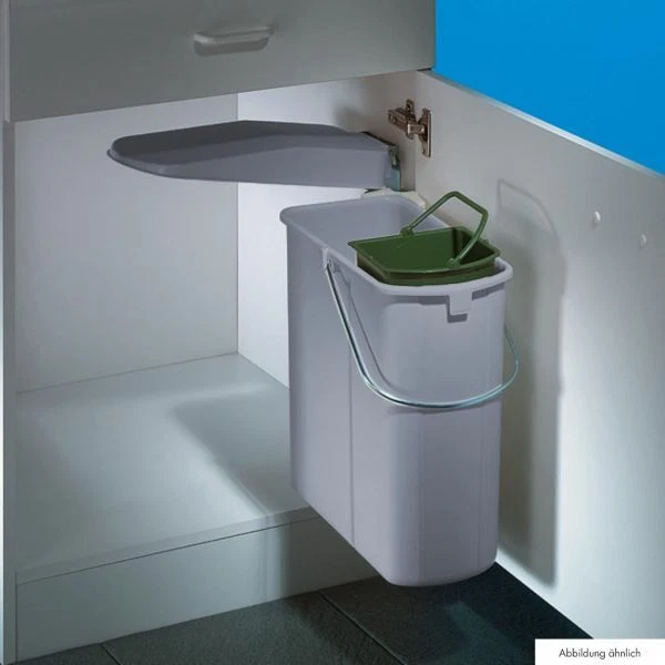 Wesco Vario 1 plus Abfallsammler Pour Schwenktechnik Alu Gris 2 Compartiments - Photo 1/2