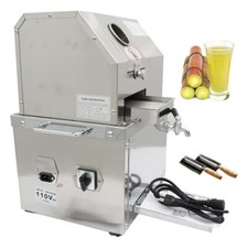 New 110V Desktop Electric Sugarcane Juicer 3 Rollers Sugar Cane Juice Extractor