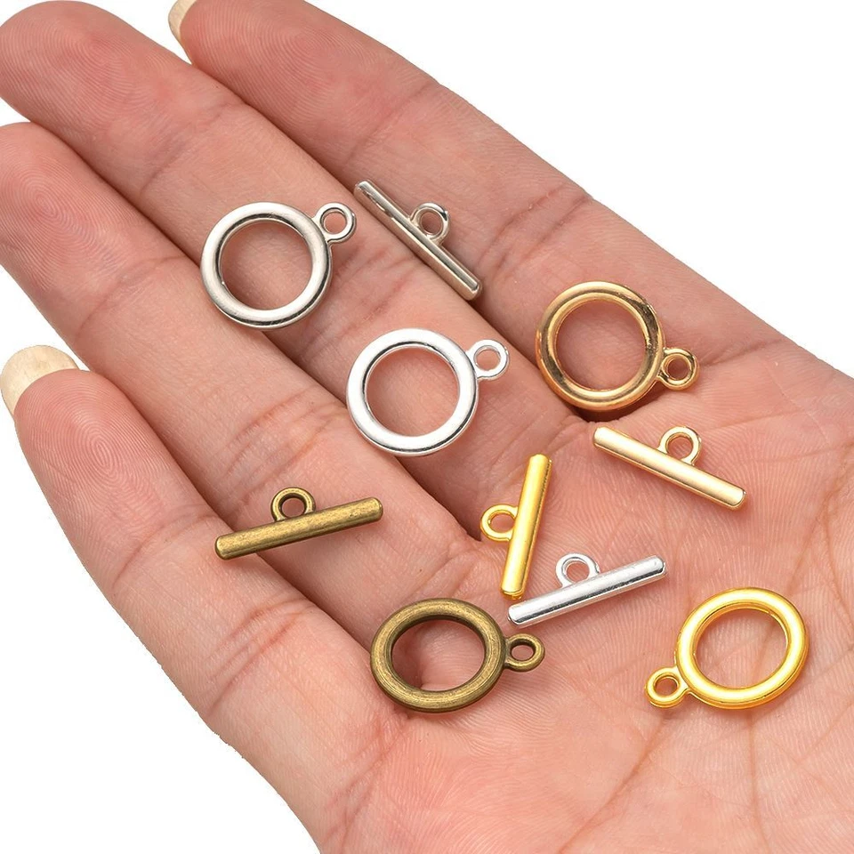 OT Toggle End Clasps - Closure Fastener Buckle Connectors Jewelry Crafts 10Sets - Image 4 of 4