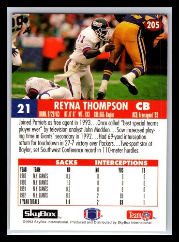 1993 Skybox Football # 201 - 300 - Pick Your Card! - Picture 10 of 200