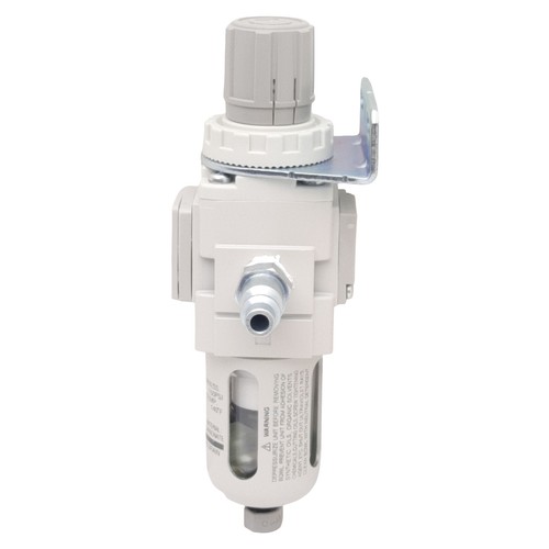 SMC AW20-N02E-CRZ-B Filter Regulator, 7-125psi, 5µm Filtration, 1/4in Female NPT - Picture 3 of 7