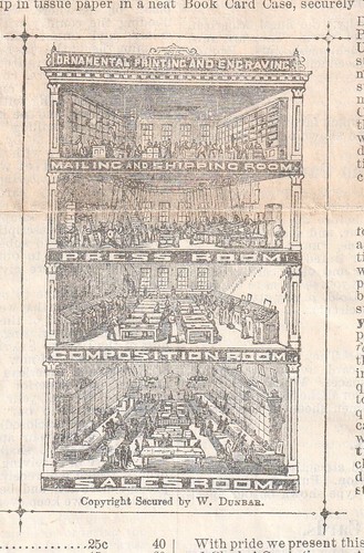 RARE Lg Advertising Flyer - Ornamental Printing Engraving Co - Warren PA 1878 - Picture 6 of 7