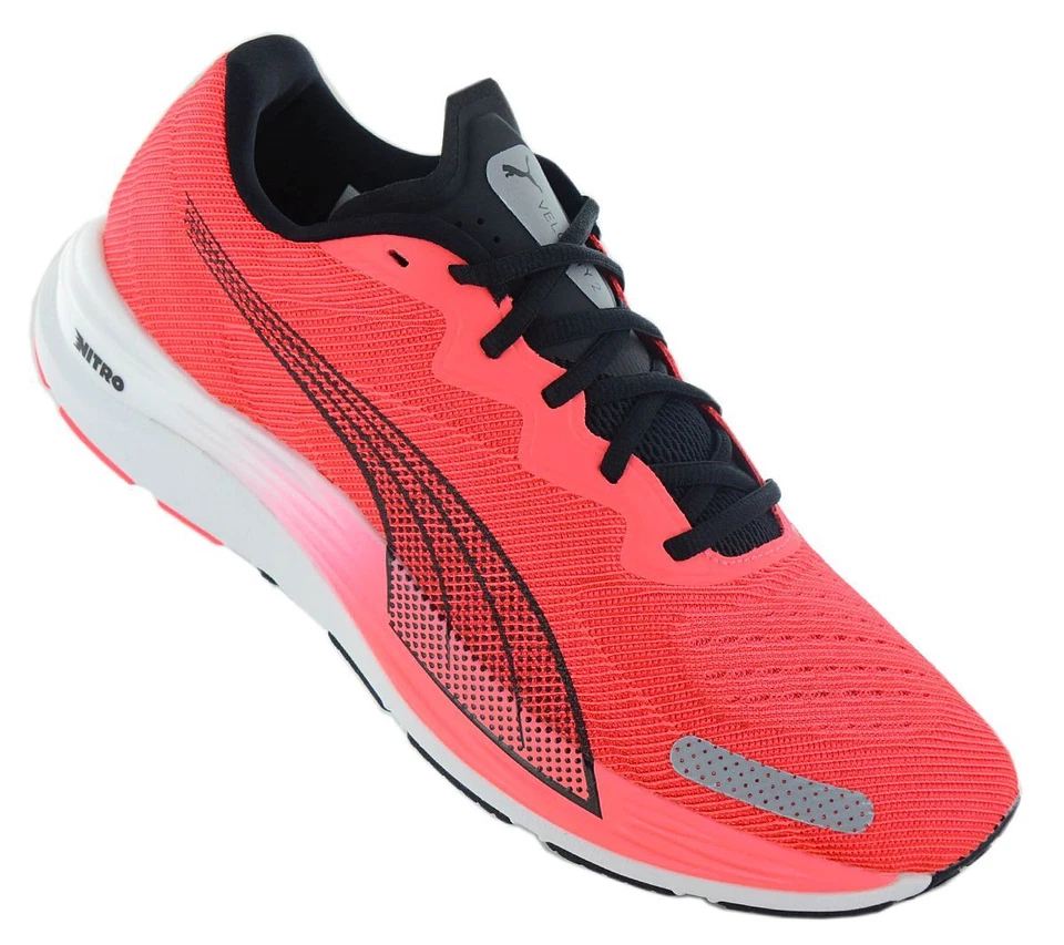 Puma Velocity Nitro 2 - Zapatos para correr para hombre rojos 195337-16 deportivos nuevos Foto 2 de 4