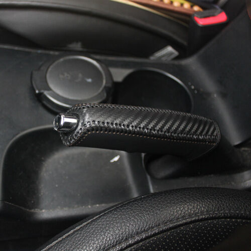 Leather Car Hand Brake Sleeve Cover Anti-Skid Parking Brake Cover Accessories - Foto 19 di 25