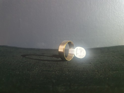 Stainless Silver Gold Black Rings Wedding Band Brushed Finish Men or Women - Picture 29 of 38